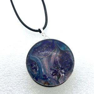 Statement Snap pendant with handmade 30mm snap SJ30 simple round StyleDot